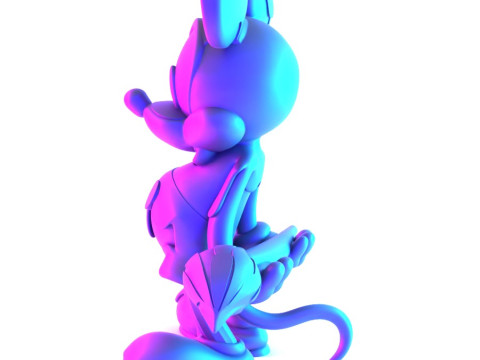 3D Printing Melt Drip Mickey Mouse toy 3D 모델