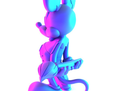 3D Printing Melt Drip Mickey Mouse toy 3D 모델