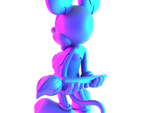 3D Printing Melt Drip Mickey Mouse toy 3D Model
