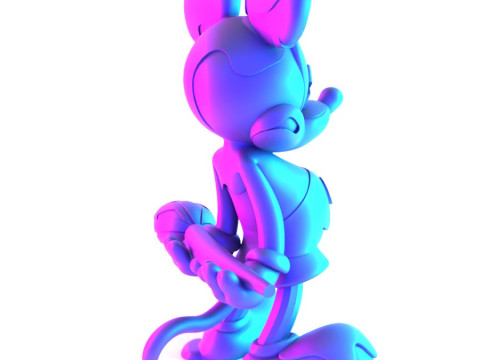 3D Printing Melt Drip Mickey Mouse toy 3D 모델