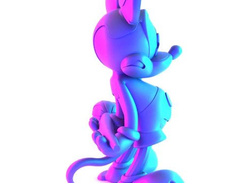 3D Printing Melt Drip Mickey Mouse toy 3D Model