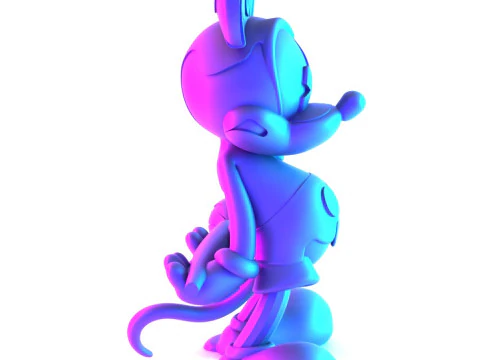 3D Printing Melt Drip Mickey Mouse toy 3D Model