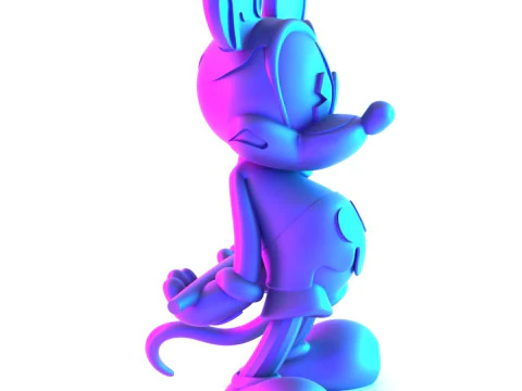 3D Printing Melt Drip Mickey Mouse toy 3D Model
