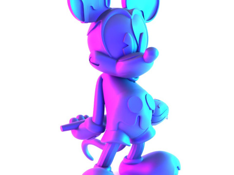 3D Printing Melt Drip Mickey Mouse toy 3D 모델