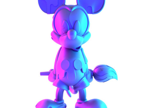 3D Printing Melt Drip Mickey Mouse toy 3D 모델