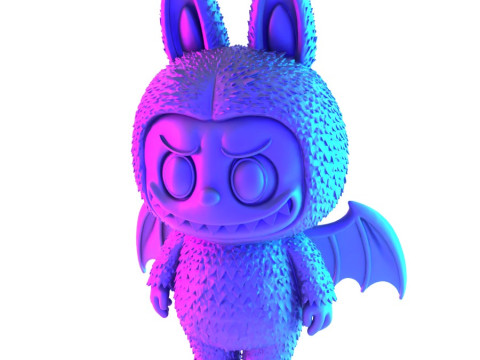 3D Printing Labubu Count Dracula Halloween toy Modelo 3D