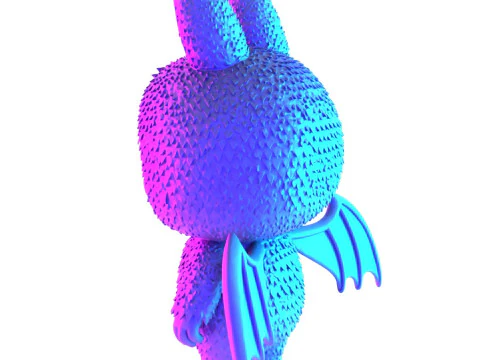3D Printing Labubu Count Dracula Halloween toy 3D Model