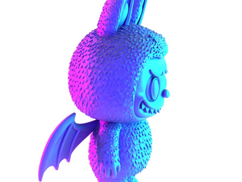 3D Printing Labubu Count Dracula Halloween toy Modelo 3D