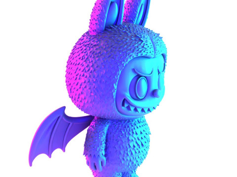 3D Printing Labubu Count Dracula Halloween toy Modelo 3D
