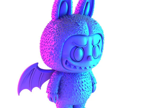 3D Printing Labubu Count Dracula Halloween toy 3D Model