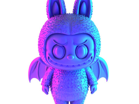 3D Printing Labubu Count Dracula Halloween toy Modelo 3D