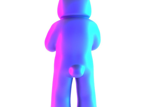 3D Printing Face to Face Bear Inner Self Luke Chueh toy 3D 모델