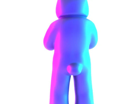 3D Printing Face to Face Bear Inner Self Luke Chueh toy 3D Model