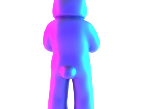 3D Printing Face to Face Bear Inner Self Luke Chueh toy 3D 모델