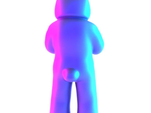 3D Printing Face to Face Bear Inner Self Luke Chueh toy 3D Model