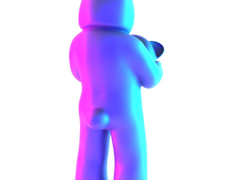 3D Printing Face to Face Bear Inner Self Luke Chueh toy 3D 모델