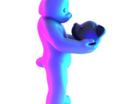 3D Printing Face to Face Bear Inner Self Luke Chueh toy 3D Model