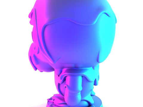 3D Printin Chocolate Bape Baby Milo Melt Drip toy Model 3D