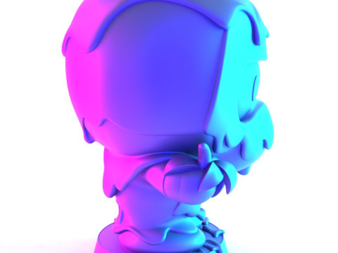 3D Printin Chocolate Bape Baby Milo Melt Drip toy Model 3D