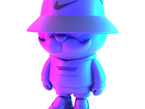 3D Printing Streetwear Bear Off White Style toy 3D 模型