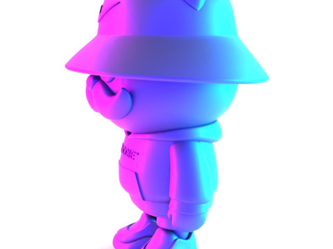 3D Printing Streetwear Bear Off White Style toy 3D 模型