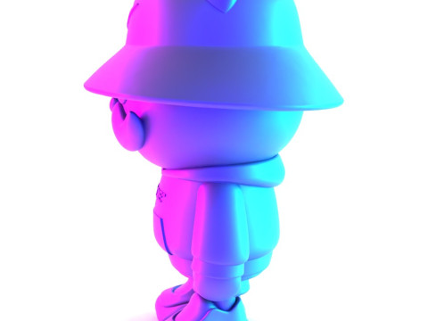 3D Printing Streetwear Bear Off White Style toy 3D 模型