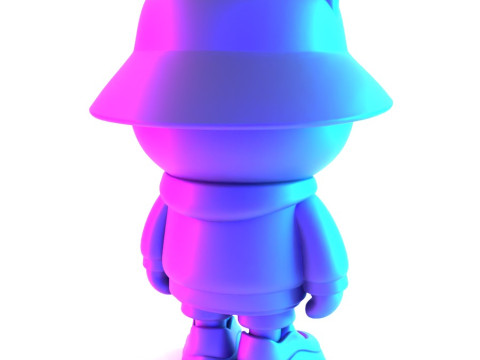 3D Printing Streetwear Bear Off White Style toy 3D 模型