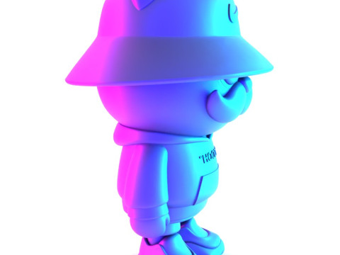 3D Printing Streetwear Bear Off White Style toy 3D 模型