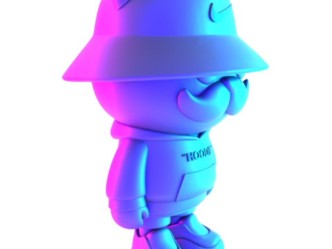 3D Printing Streetwear Bear Off White Style toy 3D 模型