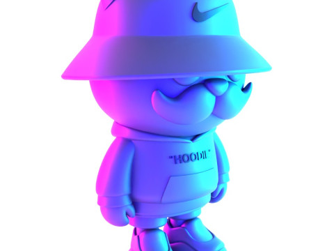 3D Printing Streetwear Bear Off White Style toy 3D 模型