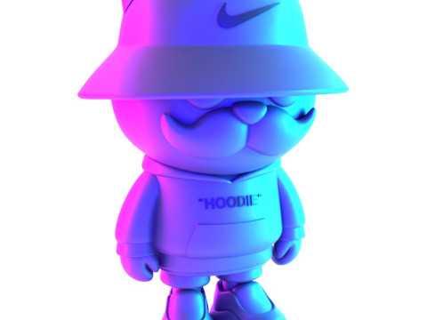 3D Printing Streetwear Bear Off White Style toy 3D 模型