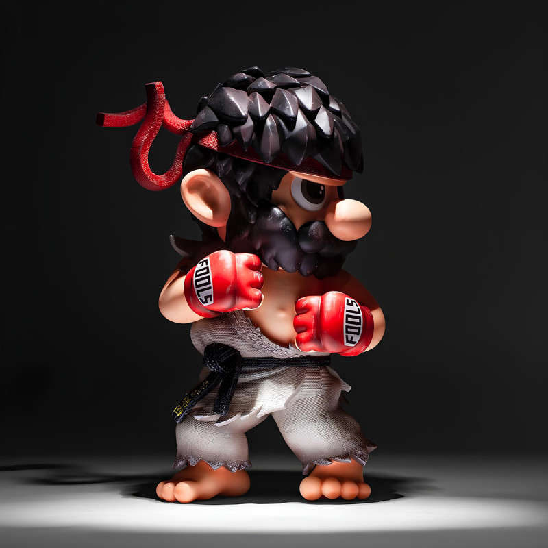 3D Printing Mario Bros Ryu Street Fighter toy Model 3D .c4d .max .obj .3ds .fbx .stl .blend 