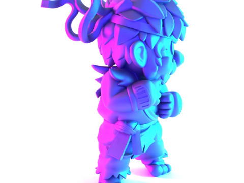 3D Printing Mario Bros Ryu Street Fighter toy Model 3D