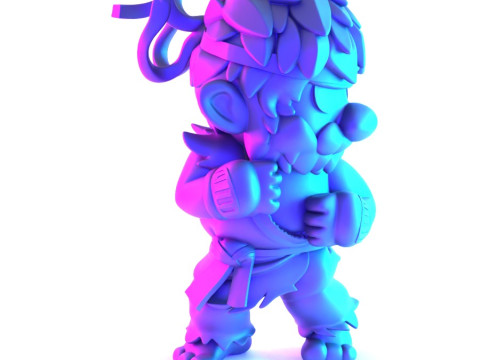 3D Printing Mario Bros Ryu Street Fighter toy Model 3D