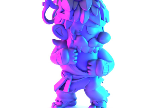 3D Printing Mario Bros Ryu Street Fighter toy Model 3D