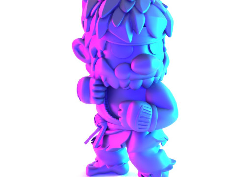 3D Printing Mario Bros Ryu Street Fighter toy Model 3D