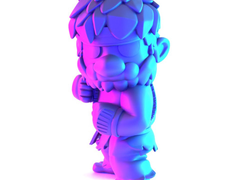 3D Printing Mario Bros Ryu Street Fighter toy Model 3D