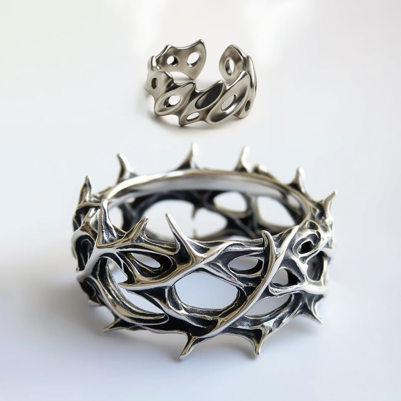 3D Printing Ring and Crown of Thorns toy 3D Модель .c4d .max .obj .3ds .fbx .stl .blend 