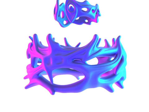 3D Printing Ring and Crown of Thorns toy 3D Модель