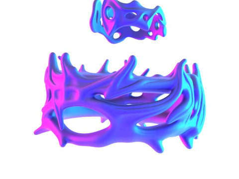 3D Printing Ring and Crown of Thorns toy 3D Модель