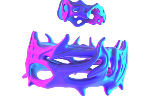 3D Printing Ring and Crown of Thorns toy 3D Модель