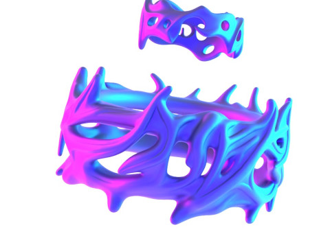 3D Printing Ring and Crown of Thorns toy 3D Модель