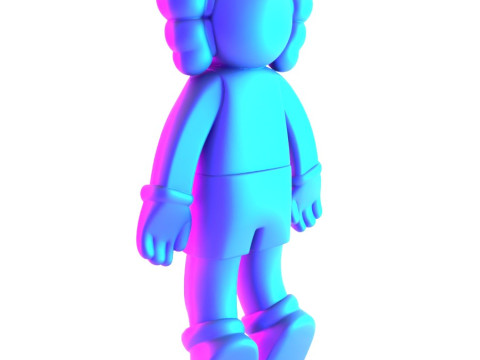 3D Printing Companion Kaws Holiday toy 3D मॉडल