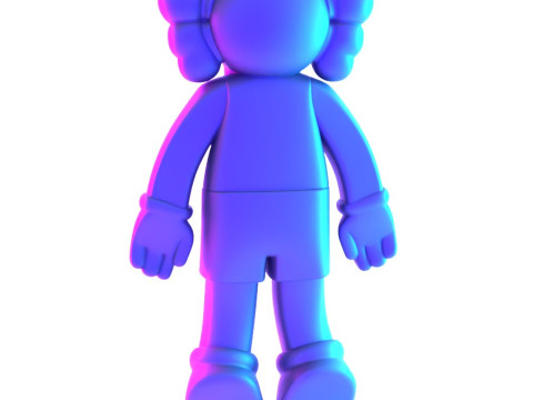 3D Printing Companion Kaws Holiday toy 3D मॉडल