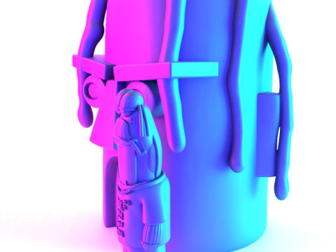 3D Printing Travis Scott SpongeBob SquarePants Look Mom I Can Swim toy 3D 모델