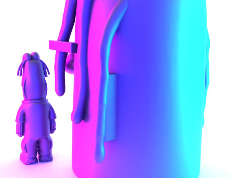 3D Printing Travis Scott SpongeBob SquarePants Look Mom I Can Swim toy 3D 모델