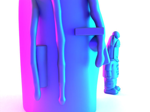 3D Printing Travis Scott SpongeBob SquarePants Look Mom I Can Swim toy 3D 모델