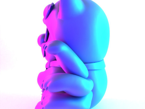 3D Printing Chinese Lucky Mario Bros Neko toy 3D Model
