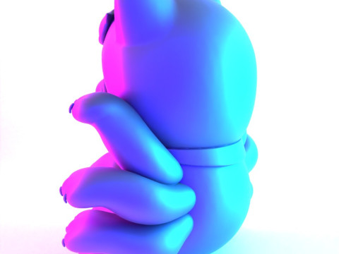 3D Printing Chinese Lucky Mario Bros Neko toy 3D Model