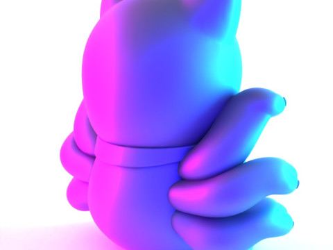 3D Printing Chinese Lucky Mario Bros Neko toy 3D Model